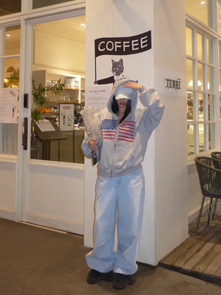 America's Flag Loose Fit Hoodie