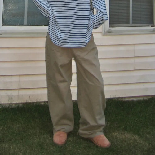 Tom Hippoint Cotton Wide Pants