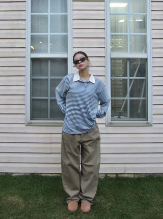 Tom Hippoint Cotton Wide Pants