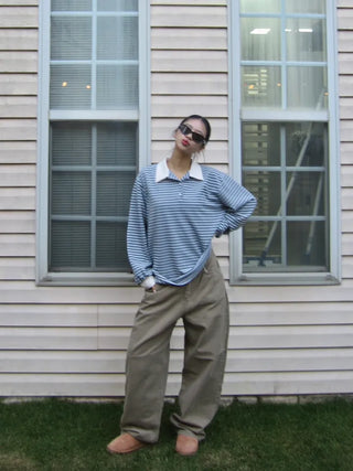 Tom Hippoint Cotton Wide Pants