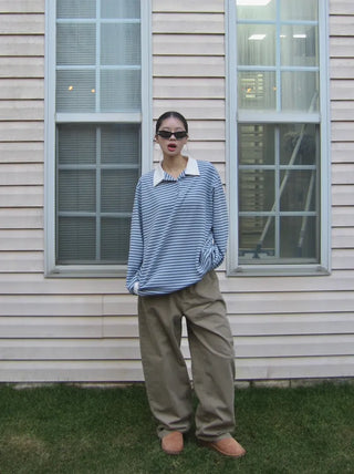 Tom Hippoint Cotton Wide Pants