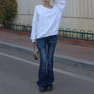 {Fleece x} Saint one-shoulder loose overfit man-to-man