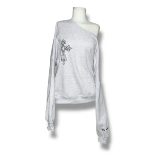 {Fleece x} Saint one-shoulder loose overfit man-to-man