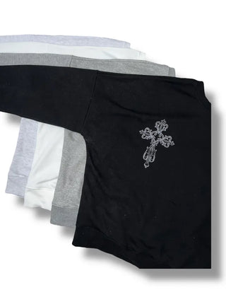 {Fleece x} Saint one-shoulder loose overfit man-to-man