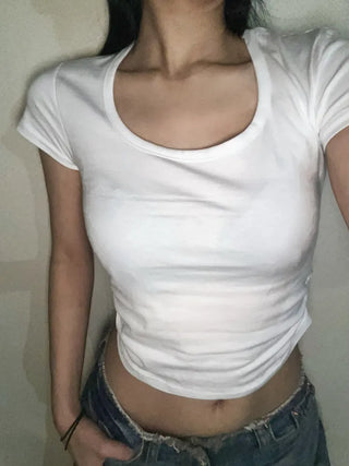U-Point Crop Tee