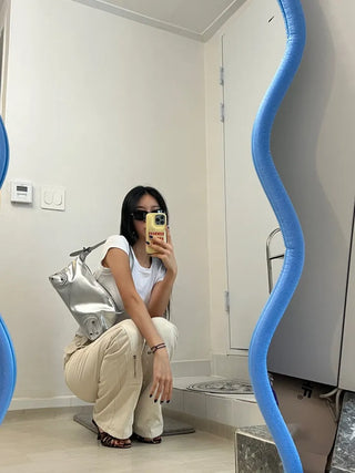 Hidden Multi-Pocket Bootcut Pants