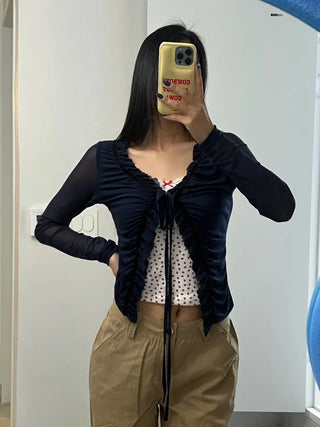 Benny Frill See-Through Cardigan