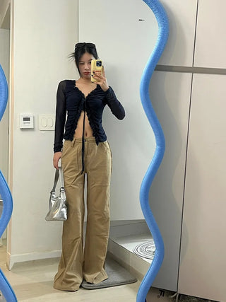 Benny Frill See-Through Cardigan