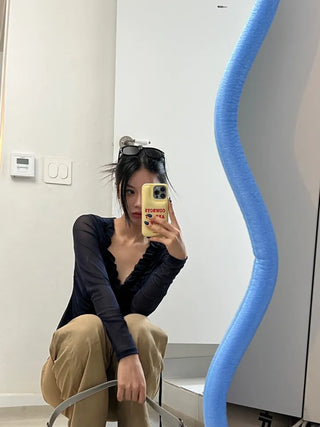 Benny Frill See-Through Cardigan