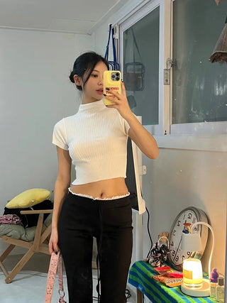 Kali Golji Half-Polar Crop Top