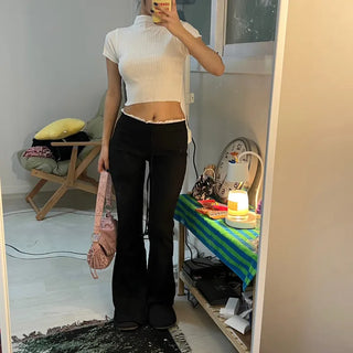 Kali Golji Half-Polar Crop Top