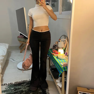 Kali Golji Half-Polar Crop Top