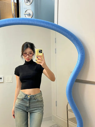 Kali Golji Half-Polar Crop Top