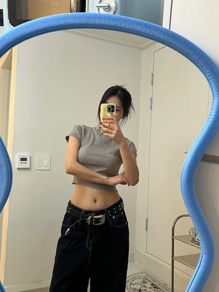 Kali Golji Half-Polar Crop Top