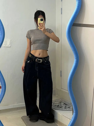 Kali Golji Half-Polar Crop Top