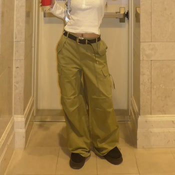 Ties Pintuck Banding Cargo Pants