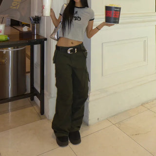 Ties Pintuck Banding Cargo Pants