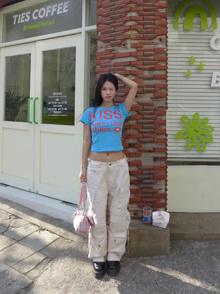 Waist buckle pocket cargo pants