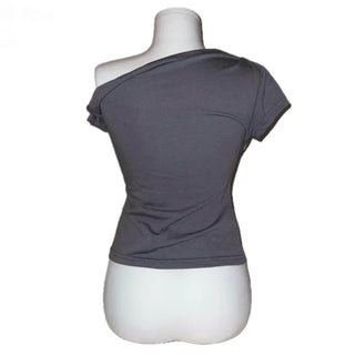Serena Ribbon Half-Shoulder Tee