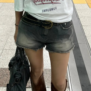 Camo damge short pants