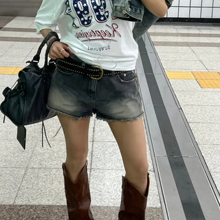 Camo damge short pants