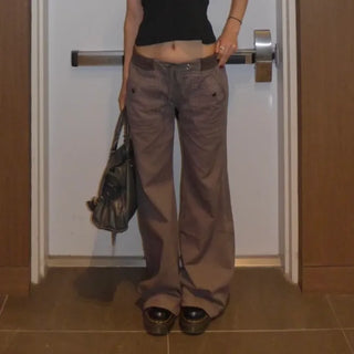 Vintage band charcoal flare pants