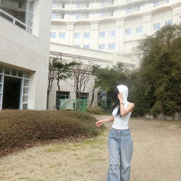 Tyler Shirring Hip Wide Jeans