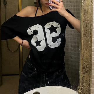 96 ✰ number off shoulder