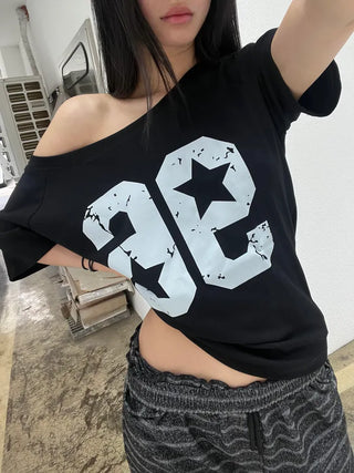 96 ✰ number off shoulder