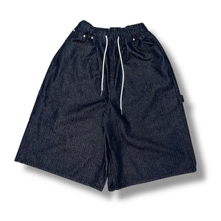 Banding bermuda herringbone carpenter pants