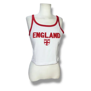 ENGLAND red crop sleeves
