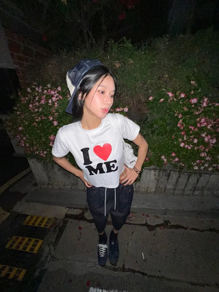 I ❤️ ME crop tee