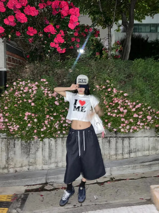 I ❤️ ME crop tee