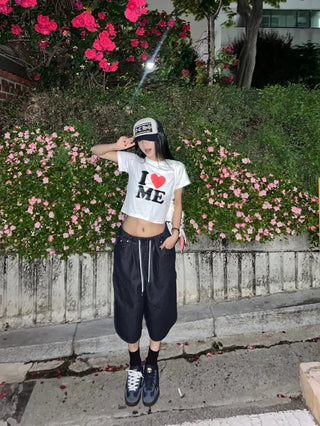 I ❤️ ME crop tee