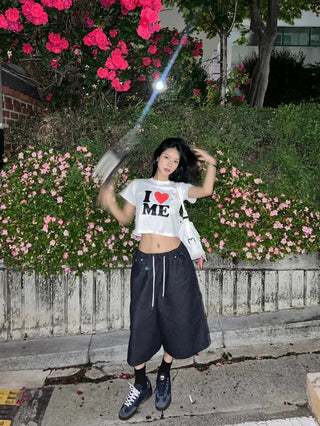 I ❤️ ME crop tee