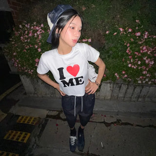 I ❤️ ME crop tee