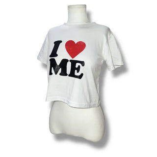 I ❤️ ME crop tee
