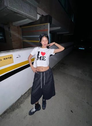 I ❤️ ME crop tee