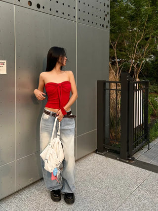Ribbon shirring top
