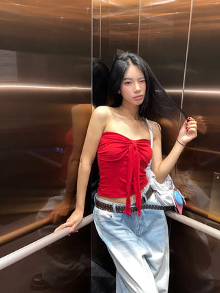 Ribbon shirring top