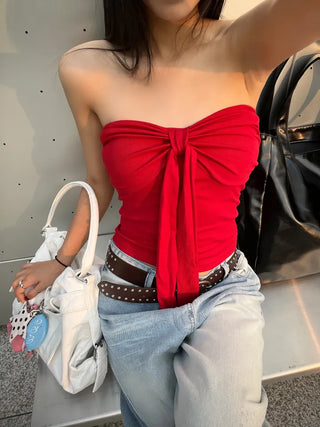 Ribbon shirring top