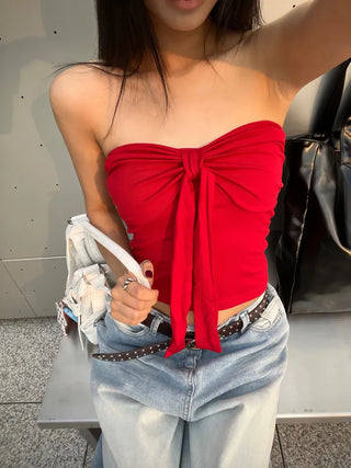 Ribbon shirring top