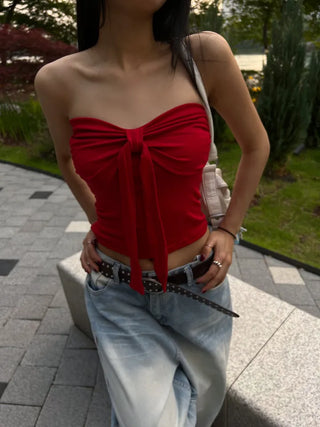 Ribbon shirring top