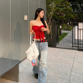 Ribbon shirring top