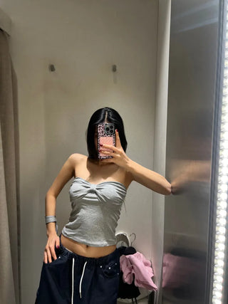 Ribbon shirring top