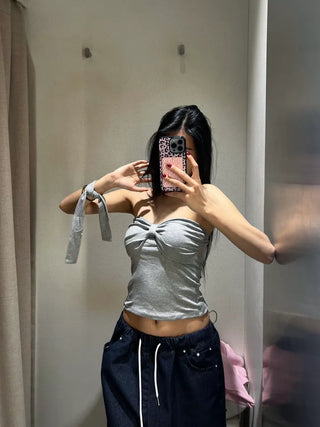 Ribbon shirring top