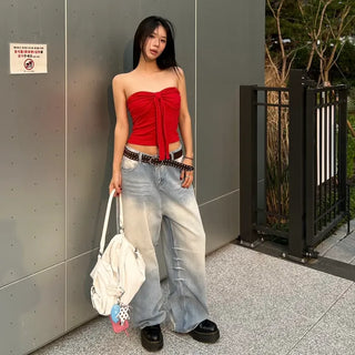 Ribbon shirring top