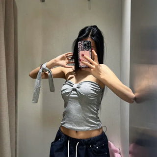 Ribbon shirring top