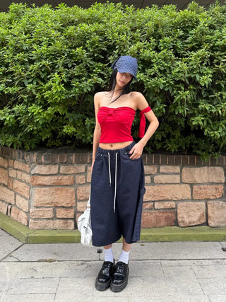Ribbon shirring top