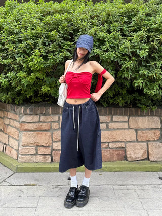 Ribbon shirring top